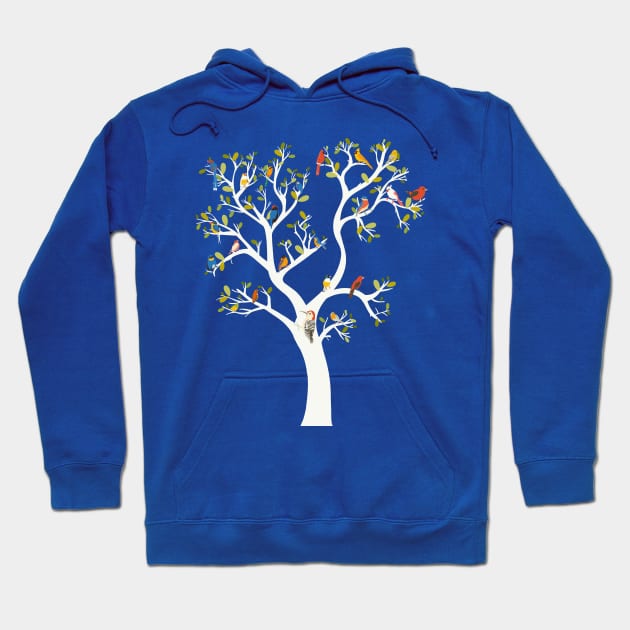 Tree with birds Hoodie by Mimie20